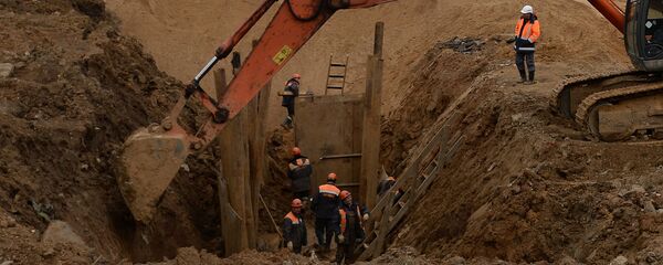 Работа экскаватора - Sputnik Латвия