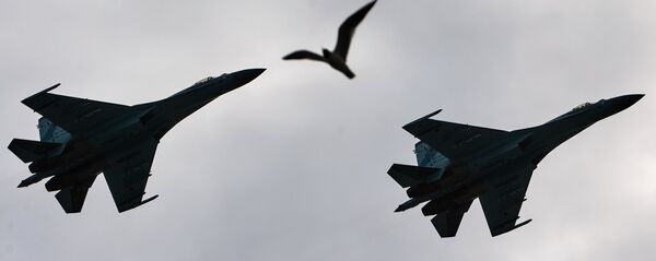 Самолеты-перехватчики Су-27 Самолеты-перехватчики Су-27 - Sputnik Latvija