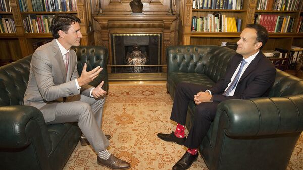 Премьер-министр Канады Джастин Трюдо и премьер-министр Ирландии Лео Варадкар - Sputnik Латвия
