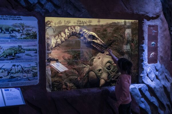 Динозавры мезозойской эры в Музее природы - Sputnik Латвия