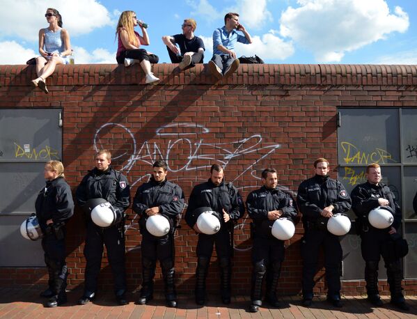 Акции протеста в Гамбурге - Sputnik Латвия