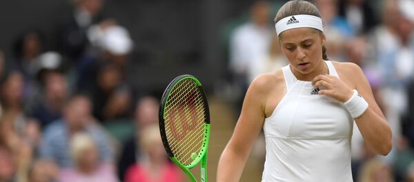 Елена Остапенко в четвертьфинале против Винус Уильямс из США, Уимблдон - Sputnik Латвия