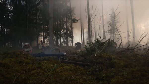 Кадр из фильма Лесные братья. Сражение за Балтию,  снятый документалистами НАТО - Sputnik Латвия