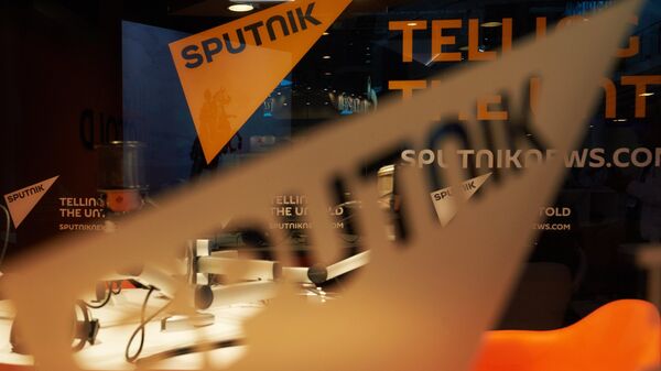 Starptautiskā informācijas brenda Sputnik logotips. Foto no arhīva - Sputnik Latvija