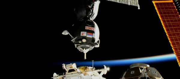 Kuģis Sojuz MS-05 savienojies ar SKS Kuģis Sojuz MS-05 savienojies ar SKS - Sputnik Latvija