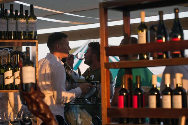 Посетители винно-гастрономического фестиваля In Vino Veritas в Коктебеле - Sputnik Латвия