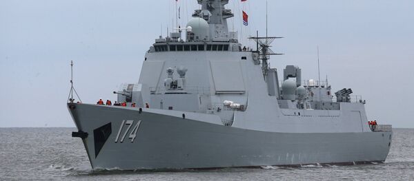 Ракетный эсминец Хэфэй из отряда боевых кораблей военно-морских сил Китая, архивное фото Ракетный эсминец Хэфэй из отряда боевых кораблей военно-морских сил Китая, архивное фото - Sputnik Latvija