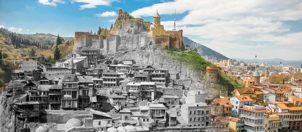 Tiflisa un Tbilisi. Fotokolāža - Sputnik Latvija