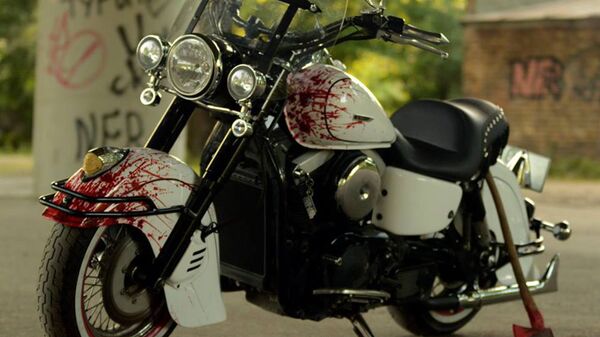 Байк с аэрографией работы Александра - Sputnik Латвия