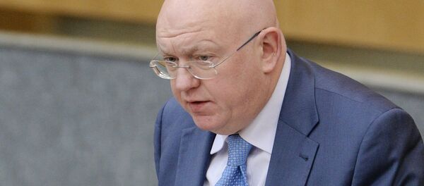 Постоянный представитель России при ООН Василий Небензя Постоянный представитель России при ООН Василий Небензя - Sputnik Latvija
