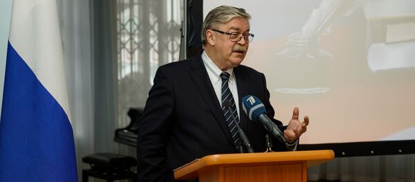 Посол России в Латвии Евгений Лукьянов - Sputnik Латвия