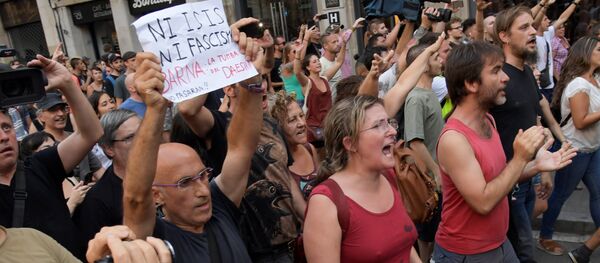Митинг против исламизации Европы, 18 августа 2017 года - Sputnik Latvija