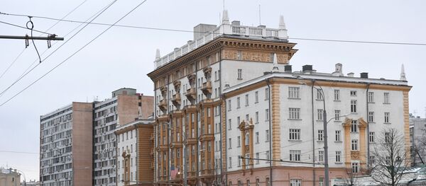 Здание посольства США в Москве - Sputnik Латвия