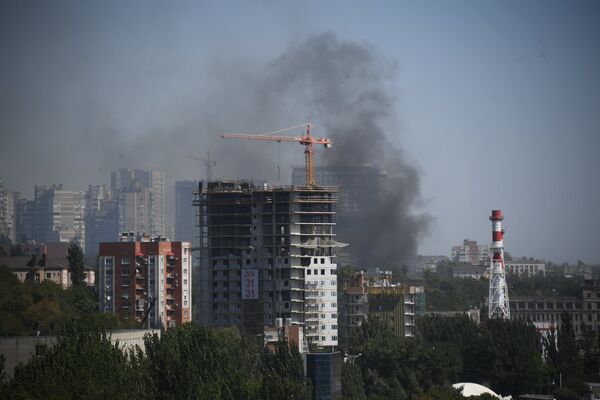 Пожар в Ростове-на-Дону Пожар в Ростове-на-Дону - Sputnik Латвия