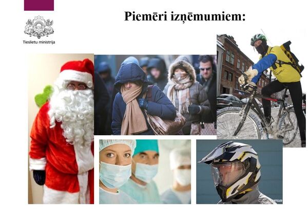 Примеры разрешенного закрытия лица Примеры разрешенного закрытия лица - Sputnik Латвия