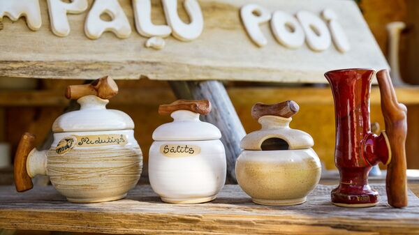 В мастерской Линды Сулутауре - Sputnik Латвия