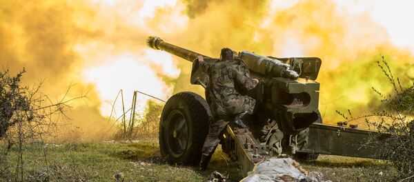 Сирийская армия в провинции Идлиб Сирийская армия в провинции Идлиб - Sputnik Latvija