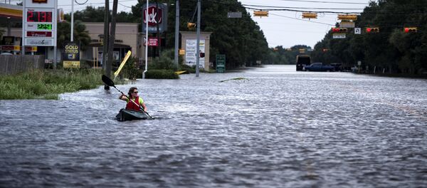 Последствия урагана Харви, Хьюстон 30 августа 2017 года Последствия урагана Харви, Хьюстон 30 августа 2017 года - Sputnik Латвия