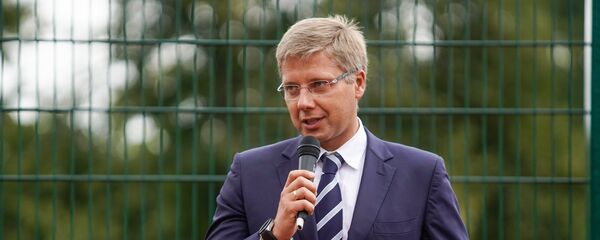 Мэр Риги Нил Ушаков на открытие здания Основной школы Рижской 64 средней школы - Sputnik Latvija