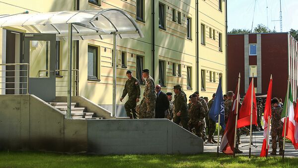Новые казармы в Адажи для контингента НАТО, архивное фото - Sputnik Латвия