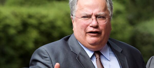 Grieķijas ārlietu ministrs Nikos Kodziass Grieķijas ārlietu ministrs Nikos Kodziass - Sputnik Latvija