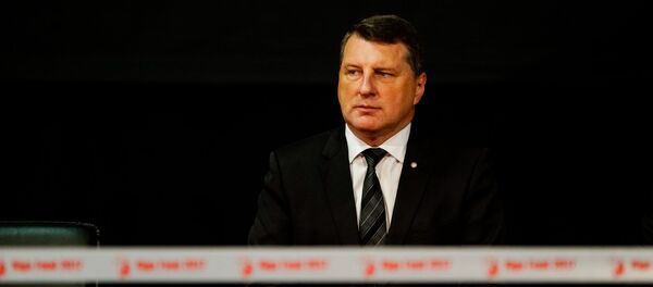 Президент Латвии Раймондс Вейонис на открытии международной выставки Riga Food 2017 - Sputnik Латвия