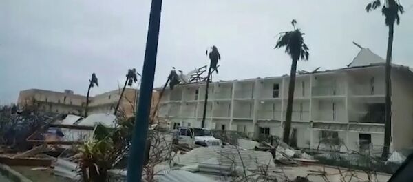 Viesuļvētra Irma, kas atzīta par spēcīgāko Atlantijas okeānā pēdējo desmit gadu laikā, plosījās Karību jūrā. Viesuļvētra Irma, kas atzīta par spēcīgāko Atlantijas okeānā pēdējo desmit gadu laikā, plosījās Karību jūrā. - Sputnik Latvija