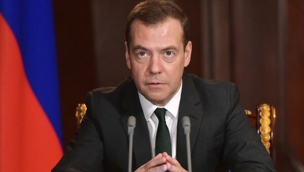 Krievijas valdības vadītājs Dmitrijs Medvedevs. Foto no arhīva - Sputnik Latvija