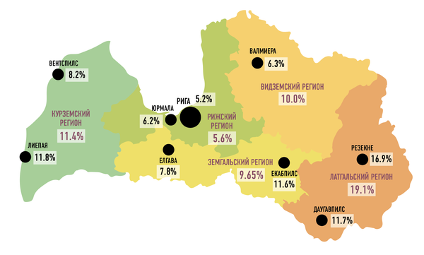 Зарегистрированный уровень безработицы в Латвии на 31.01.2016 года - Sputnik Латвия