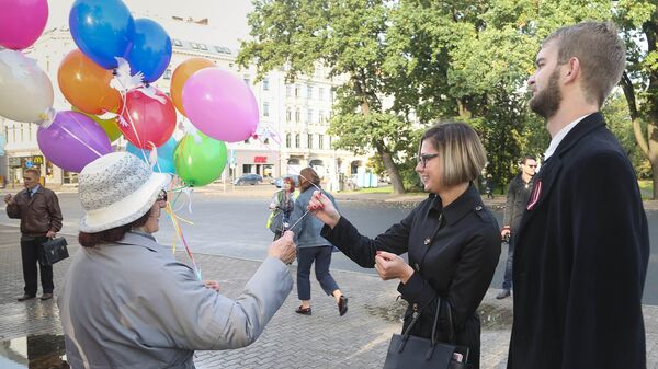 Акция в честь международного дня мира Акция в честь международного дня мира - Sputnik Латвия