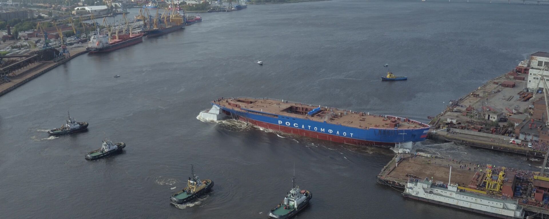 Мощнейший ледокол спустили на воду в Санкт-Петербурге - Sputnik Латвия, 1920, 24.09.2017