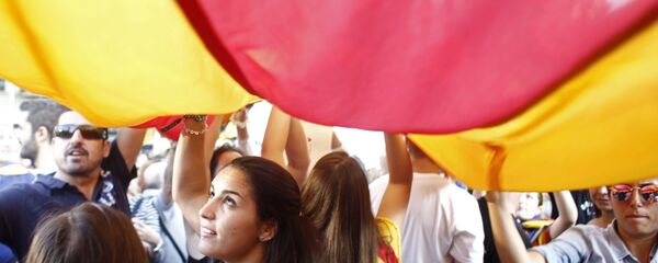 Всеобщая забастовка в поддержку референдума о независимости Каталонии в Барселоне - Sputnik Латвия