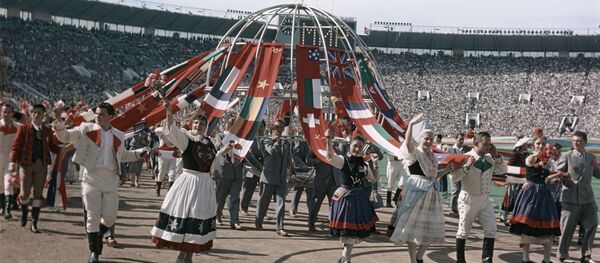 Церемонии открытия VI Всемирного фестиваля молодежи и студентов - Sputnik Латвия