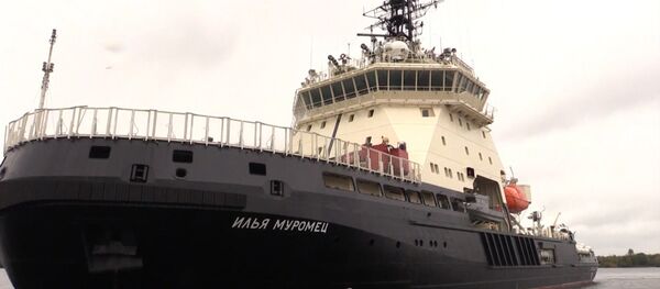 Sākti ledlauža Iļja Muromec valsts izmēģinājumi Sākti ledlauža Iļja Muromec valsts izmēģinājumi - Sputnik Latvija