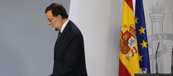 Председатель правительства Испании Мариано Рахой Председатель правительства Испании Мариано Рахой - Sputnik Latvija