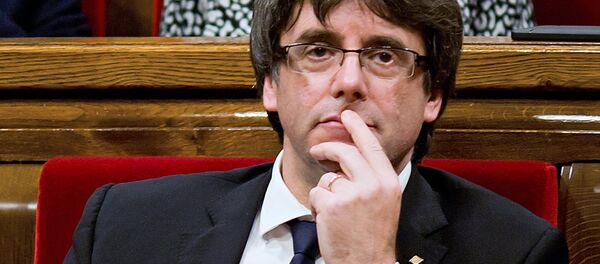 Глава Женералитета Каталонии Карлес Пучдемон Глава Женералитета Каталонии Карлес Пучдемон - Sputnik Latvija