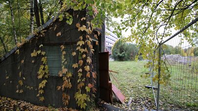 Сохранившийся вход в бомбоубежище
