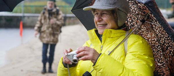 Акцию поддержала депутат Европарламента Татьяна Жданок - Sputnik Латвия