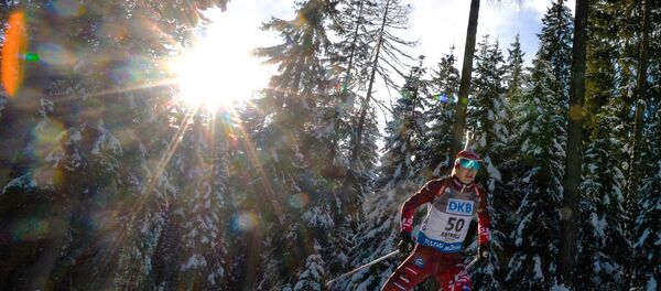 Андрей Расторгуев (Латвия) на дистанции спринта среди мужчин - Sputnik Латвия