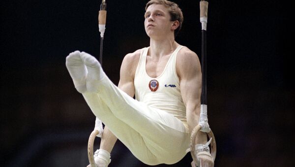 Гимнаст Виталий Щербо, 1991 год - Sputnik Латвия
