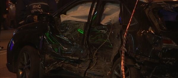 Кадры с места ДТП, унесшего жизни пятерых человек в Харькове - Sputnik Латвия