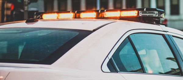 Мигалка на полицейском автомобиле Мигалка на полицейском автомобиле - Sputnik Латвия