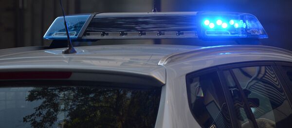 Мигалка на полицейском автомобиле Мигалка на полицейском автомобиле - Sputnik Latvija