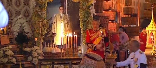 Церемония прощания  с покойным королем Таиланда - Sputnik Latvija