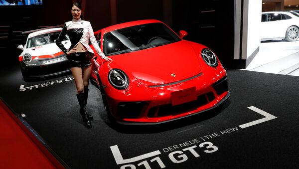 Купе Porsche 911 GT3 на автосалоне Tokyo Motor Show 2017 - Sputnik Латвия