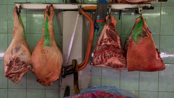 Мясо на Рижском Центральном рынке - Sputnik Latvija