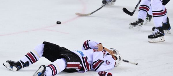 Игрок ХК Динамо (Рига) Микелис Редхлис - Sputnik Латвия