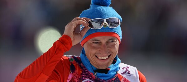 Александр Легков (Россия), Олимпиада -2014. Лыжные гонки. Мужчины. Масс-старт - Sputnik Латвия