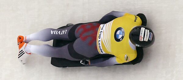 Латвийский скелетонист Мартинс Дукурс - Sputnik Латвия