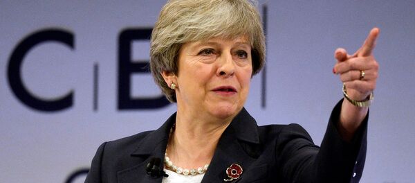 Премьер-министр Великобритании Тереза Мэй Премьер-министр Великобритании Тереза Мэй - Sputnik Latvija